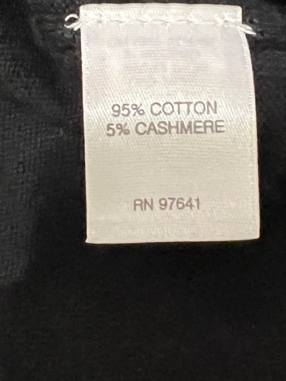Pure J. Jill V-Neck Long Sleeve Cotton Cashmere Blend Sweater M Petite Neutral - Picture 7 of 7